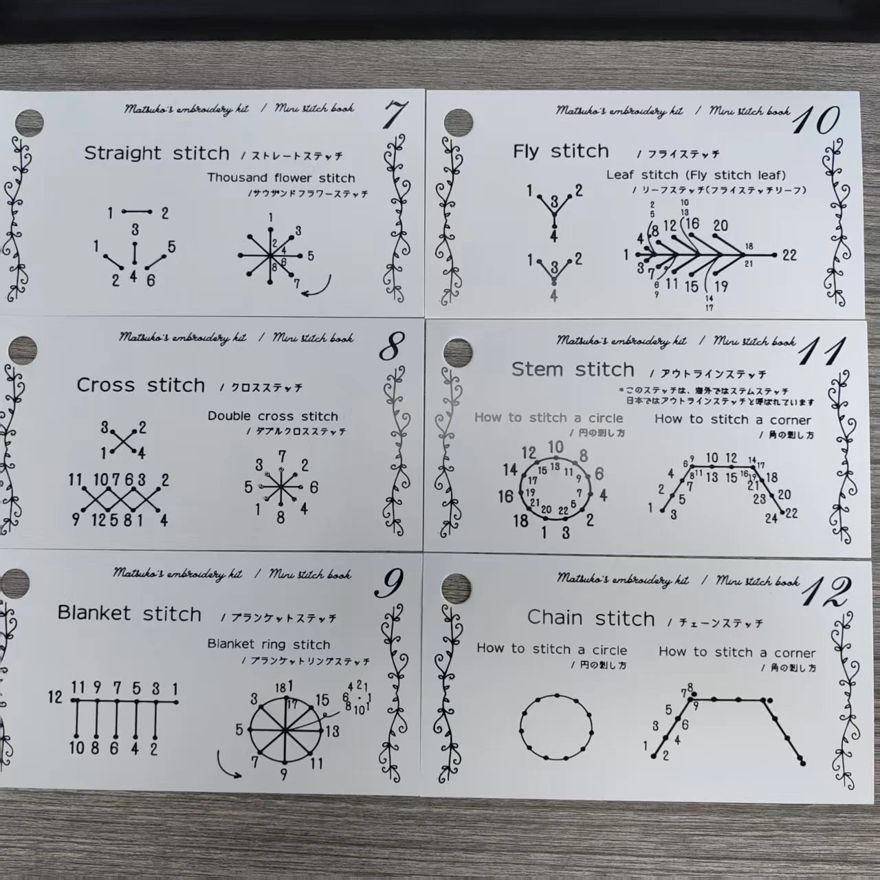 CraftHoop Japanese-Inspired Stitch Book & Learning Practice Set