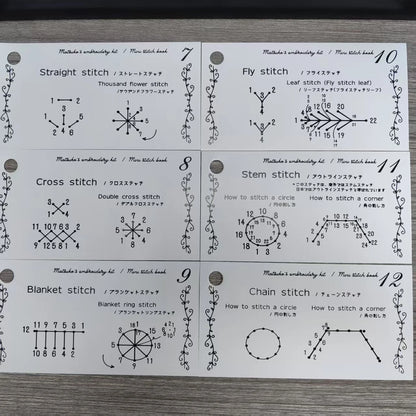 CraftHoop Japanese-Inspired Stitch Book & Learning Practice Set