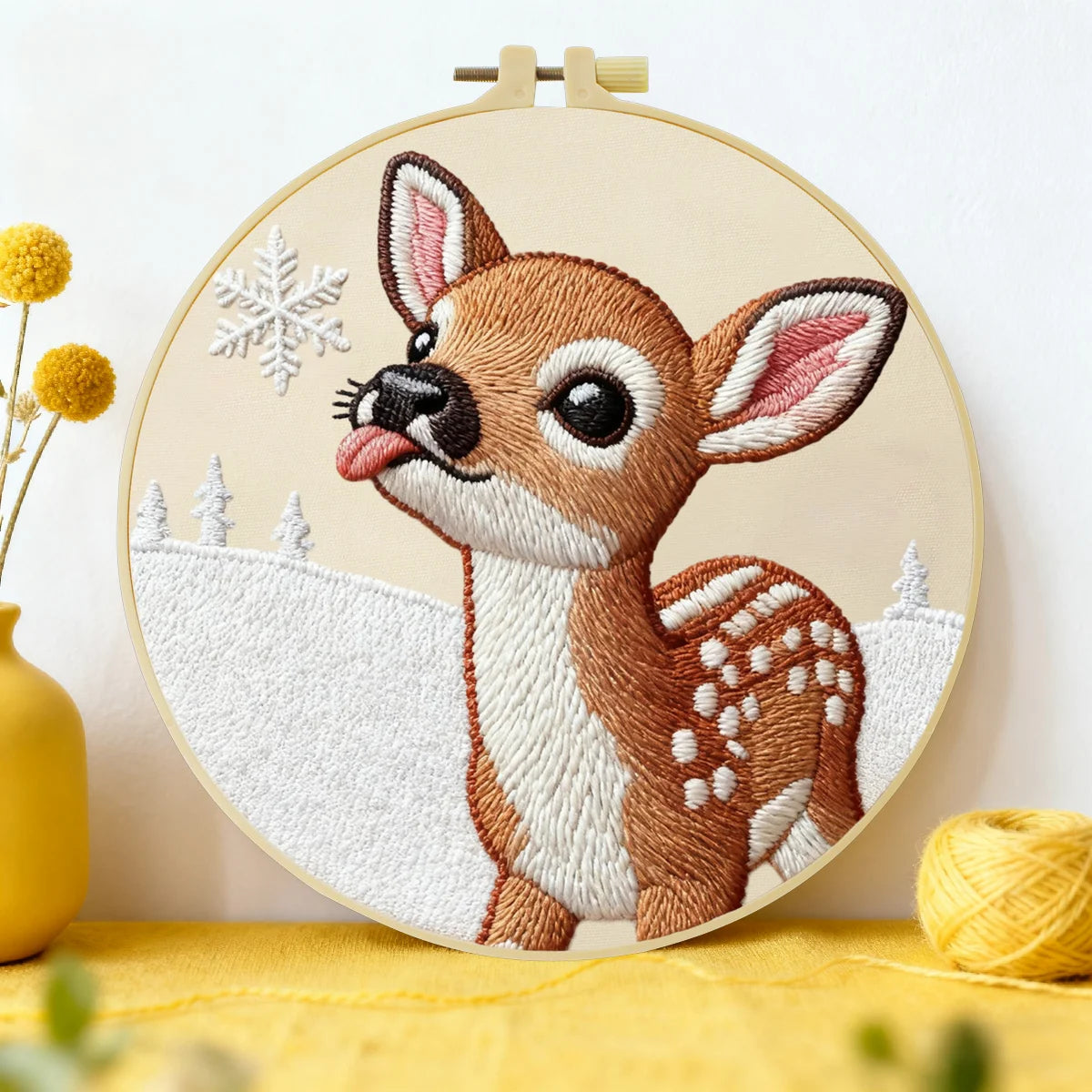 CraftHoop Deer Harmony Embroidery Kit