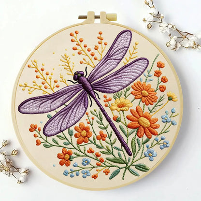 CraftHoop Dragonfly Meadow Embroidery Kit
