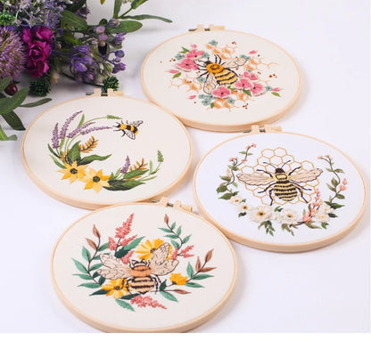 CraftHoop Bee & Bloom Embroidery Kit