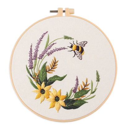 CraftHoop Bee & Bloom Embroidery Kit