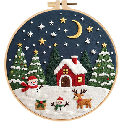 CraftHoop 3-Set Winter Joy Embroidery Kit