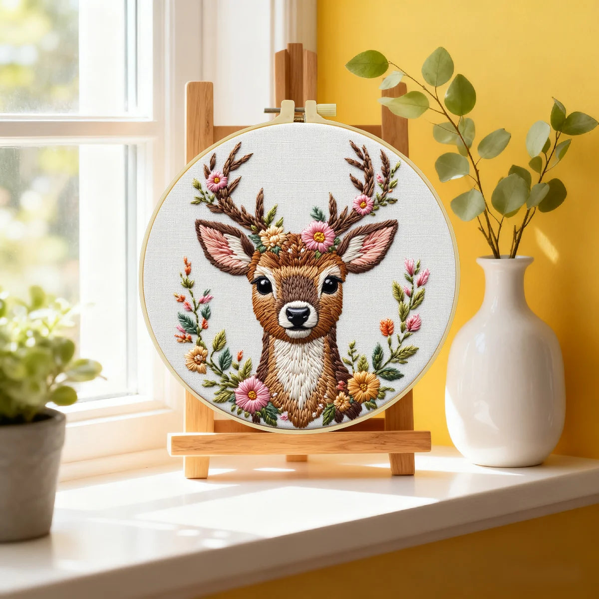 CraftHoop Deer Harmony Embroidery Kit
