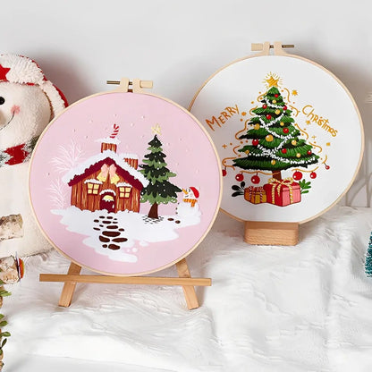 CraftHoop Peaceful Christmas Embroidery Kit