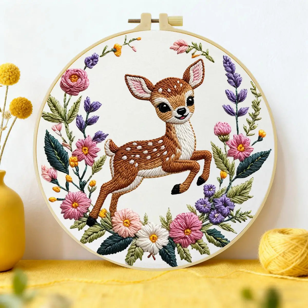 CraftHoop Deer Harmony Embroidery Kit