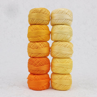 CraftHoop Egyptian Cotton Crochet & Embroidery Thread – 10 Pack