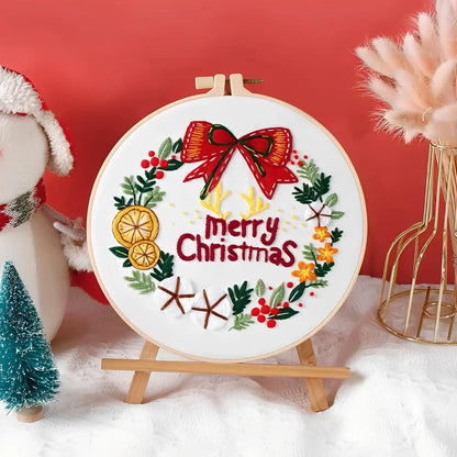 CraftHoop Peaceful Christmas Embroidery Kit
