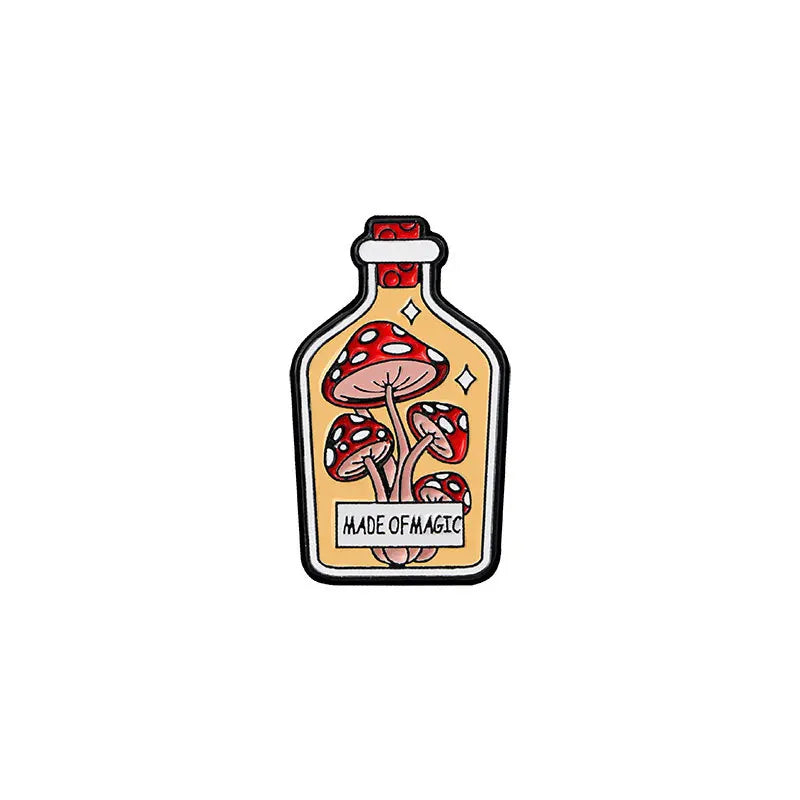 CraftHoop Magic Mushroom Bottle Pins