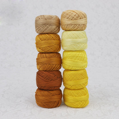 CraftHoop Egyptian Cotton Crochet & Embroidery Thread – 10 Pack