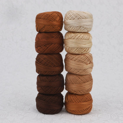 CraftHoop Egyptian Cotton Crochet & Embroidery Thread – 10 Pack
