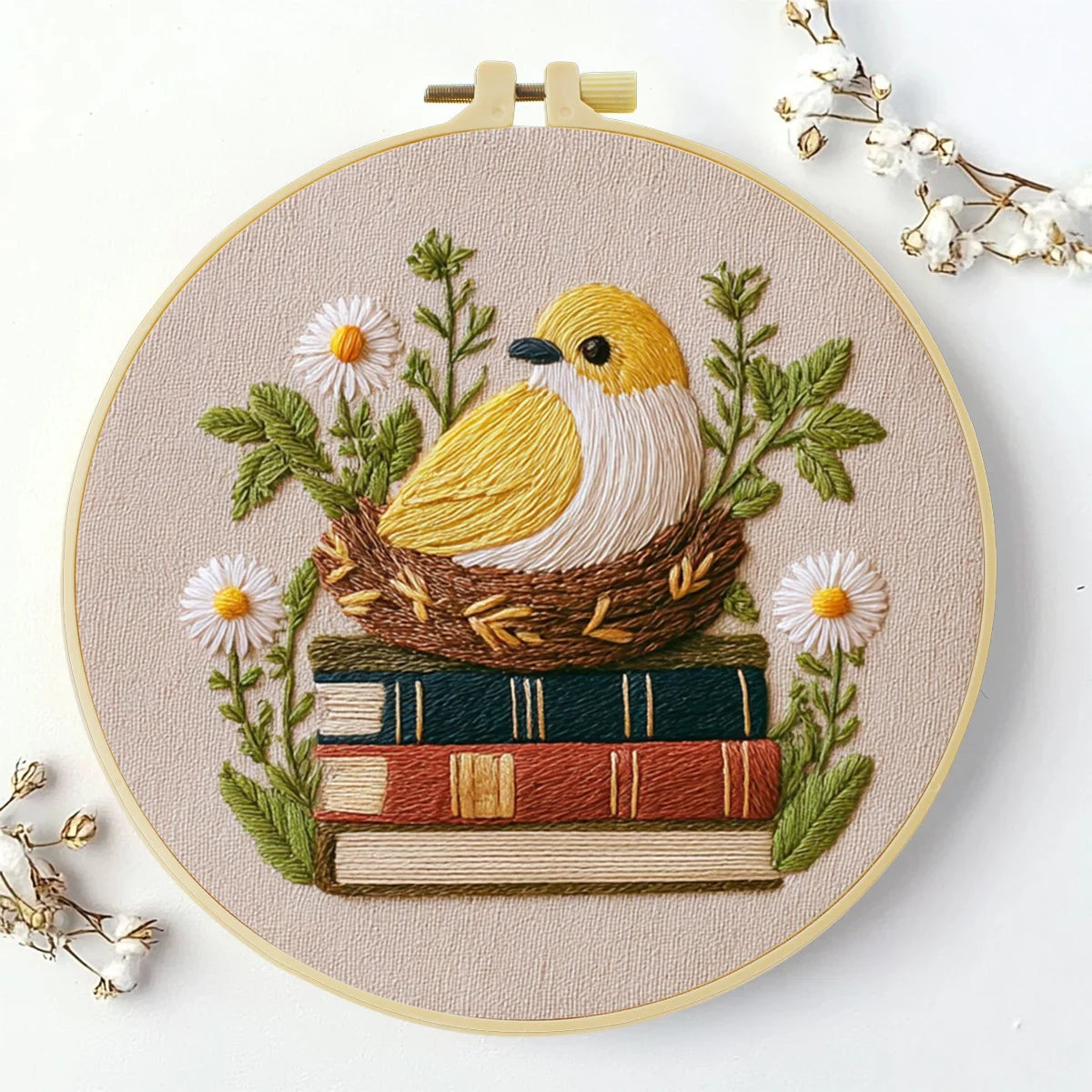 CraftHoop Cozy Books Embroidery Kits