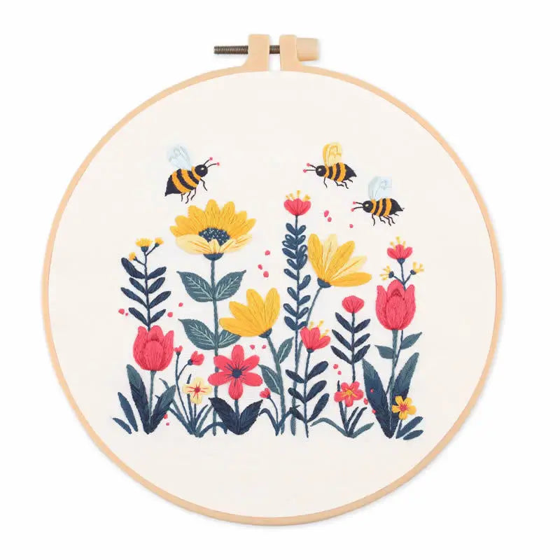 CraftHoop Bloom & Bee Embroidery Kit