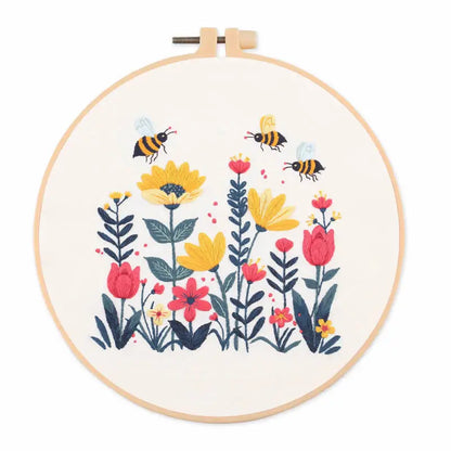 CraftHoop Bloom & Bee Embroidery Kit
