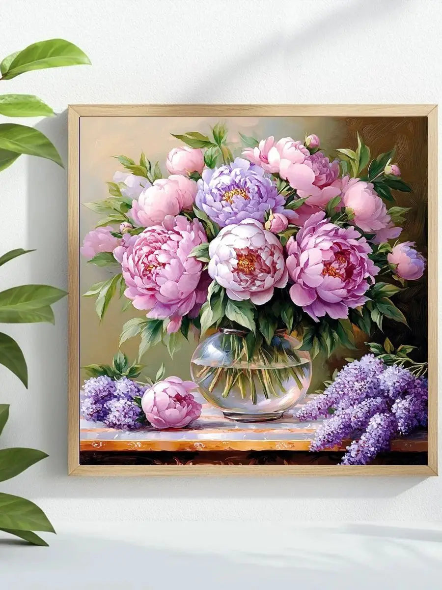 CraftHoop Vintage Floral Vase Cross Stitch Kit