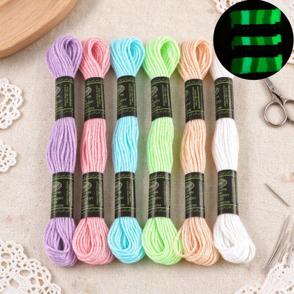CraftHoop Glow-in-the-Dark Embroidery Thread Set