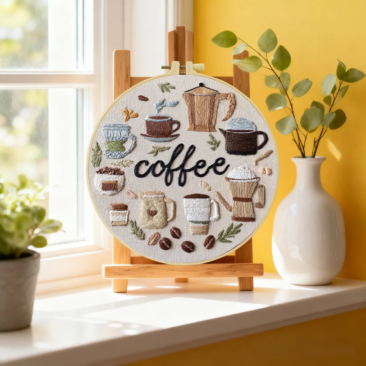 CraftHoop Food Art Embroidery Kit