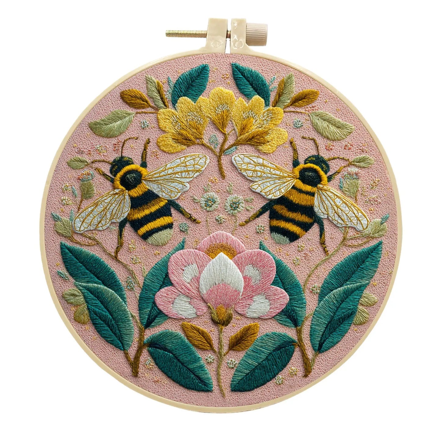 CraftHoop Blooming Bee Embroidery Kit