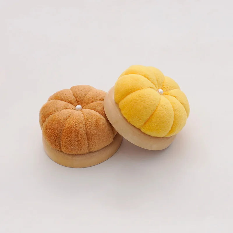 CraftHoop Wooden Pumpkin Pin Cushion