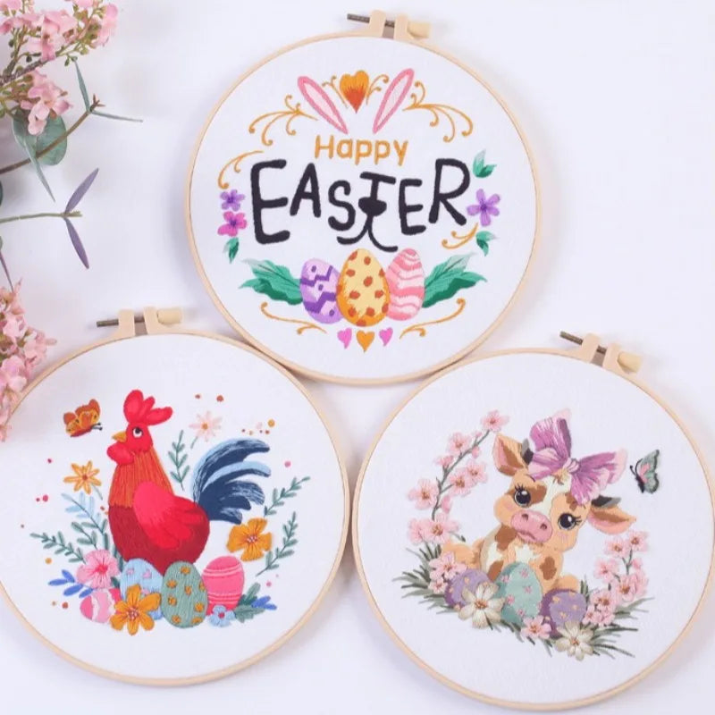CraftHoop Easter Joy Embroidery Kit