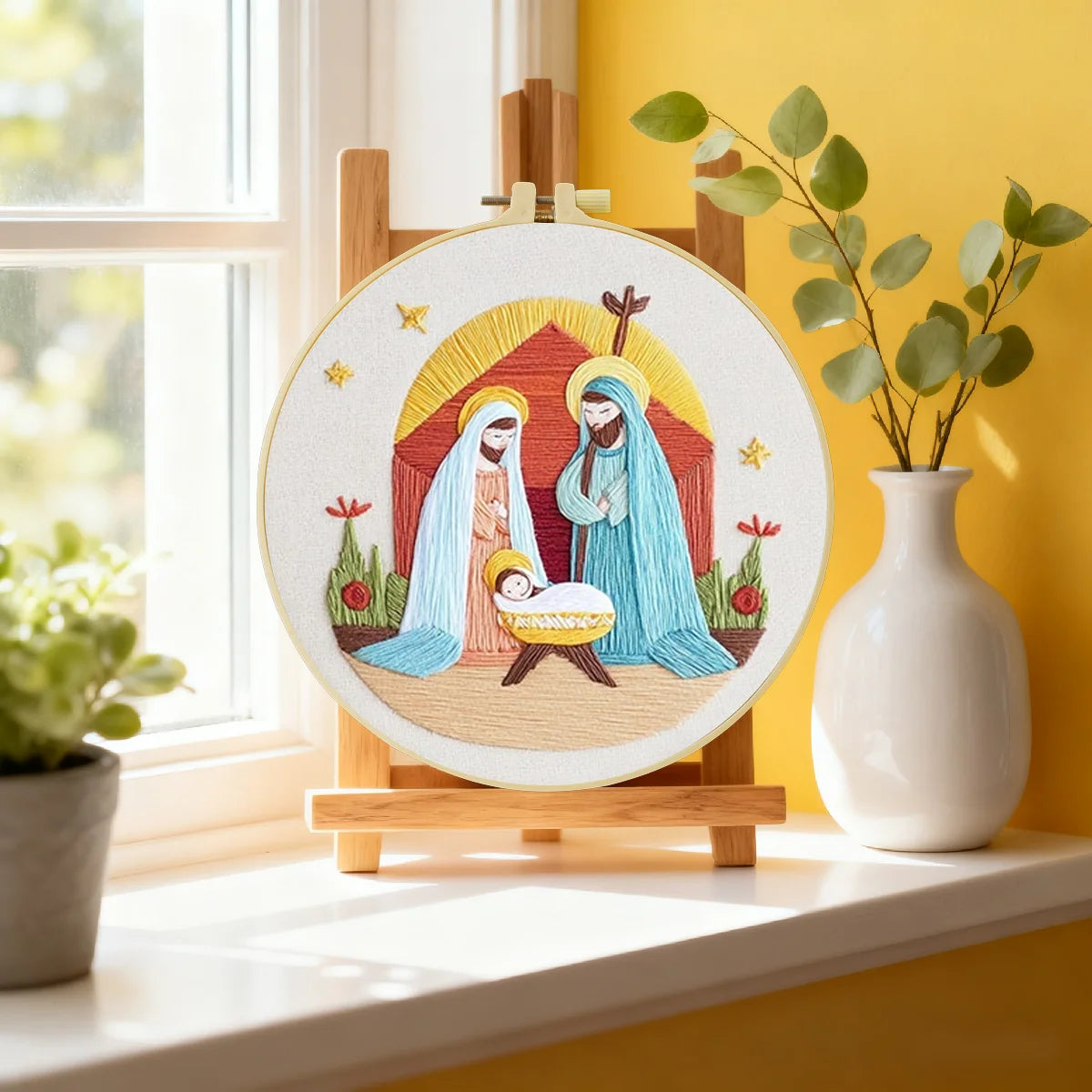 CraftHoop Sacred Nativity Embroidery Kits
