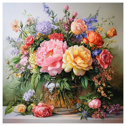 CraftHoop Vintage Floral Vase Cross Stitch Kit