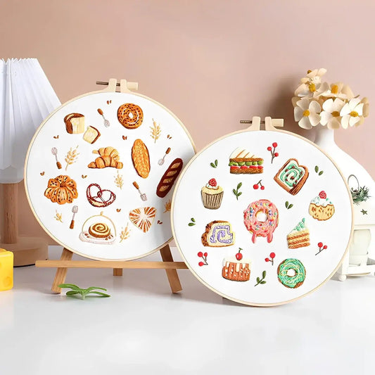 CraftHoop Food Art Embroidery Kit