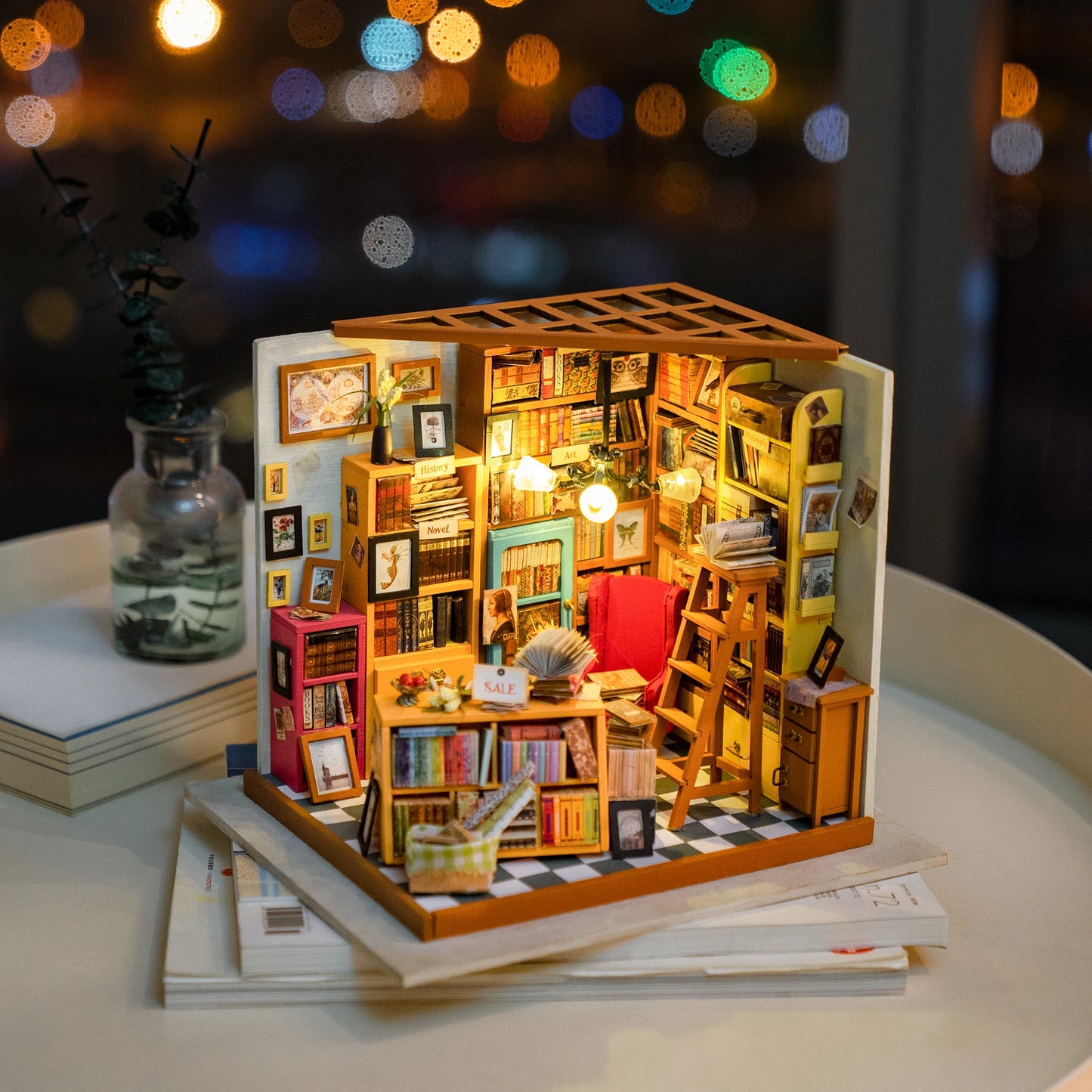 CraftHoop 3D Miniature Storybook Library Kit