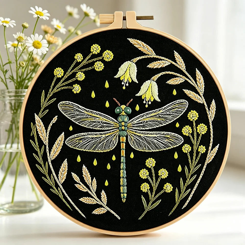 CraftHoop Midnight Garden Bugs Embroidery Kit