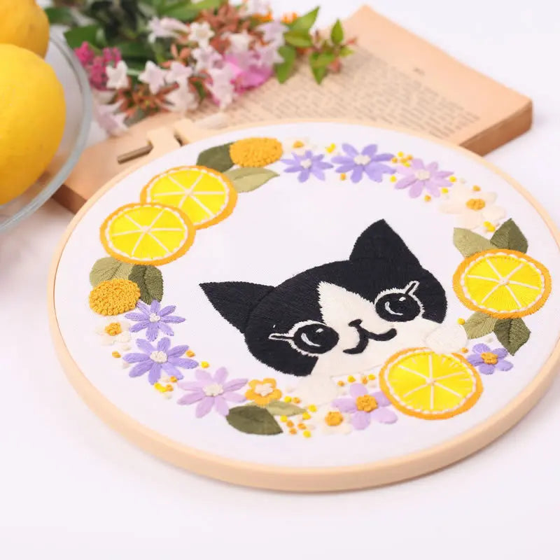 CraftHoop Purrfect Cats Embroidery Kit