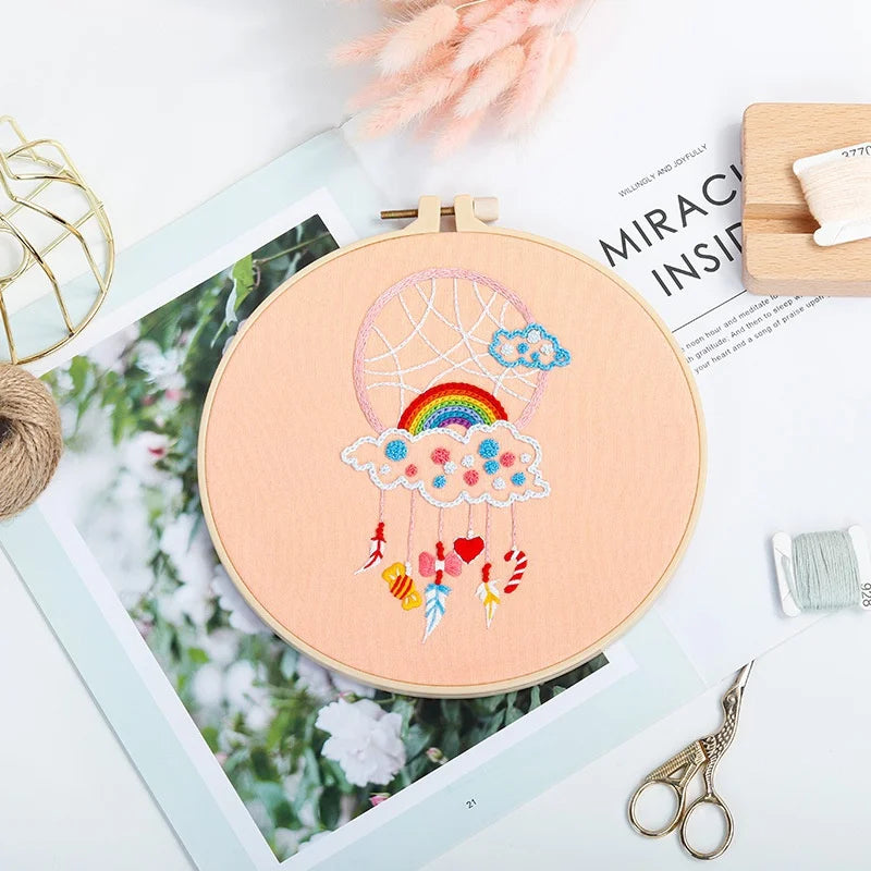 CraftHoop Boho Dreamcatcher Embroidery Kit
