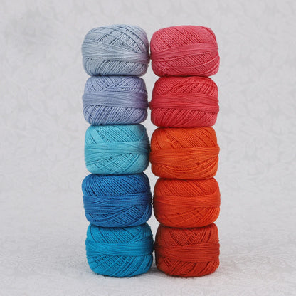 CraftHoop Egyptian Cotton Crochet & Embroidery Thread – 10 Pack