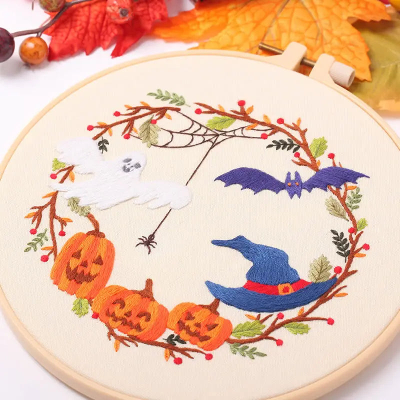 CraftHoop Halloween Spirit Embroidery Kit