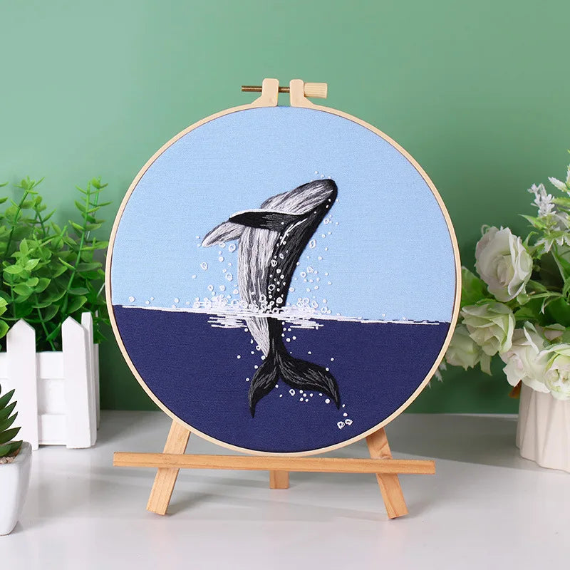 CraftHoop Marine Life Embroidery Kit