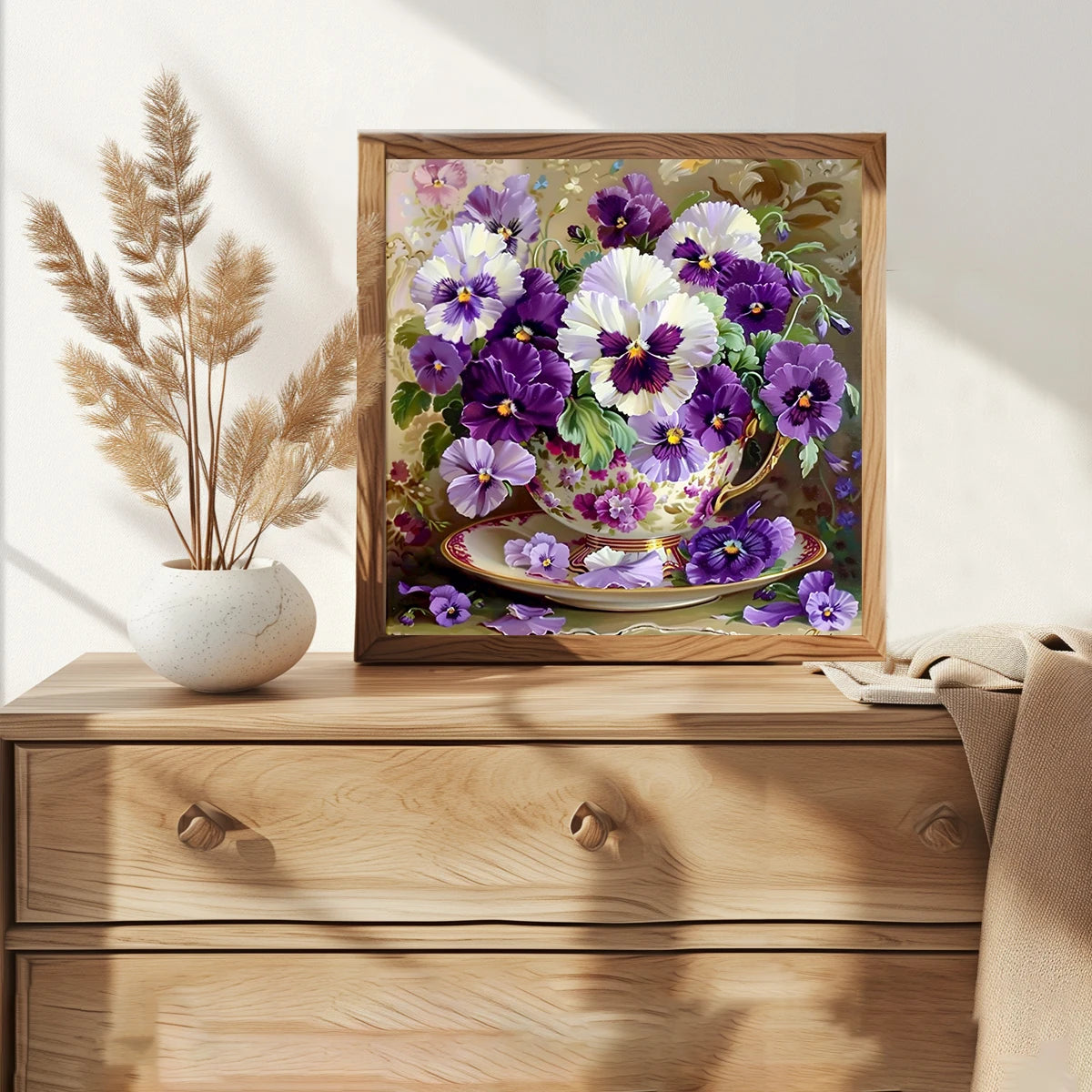 CraftHoop Vintage Floral Vase Cross Stitch Kit