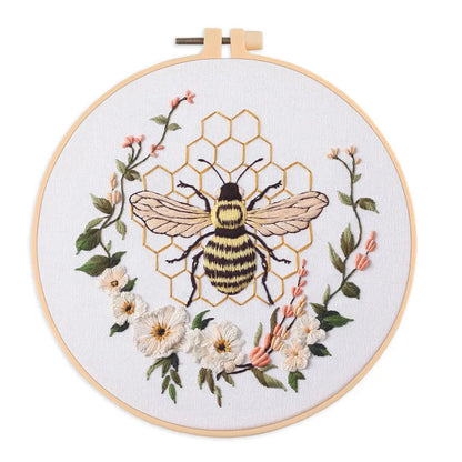 CraftHoop Bee & Bloom Embroidery Kit
