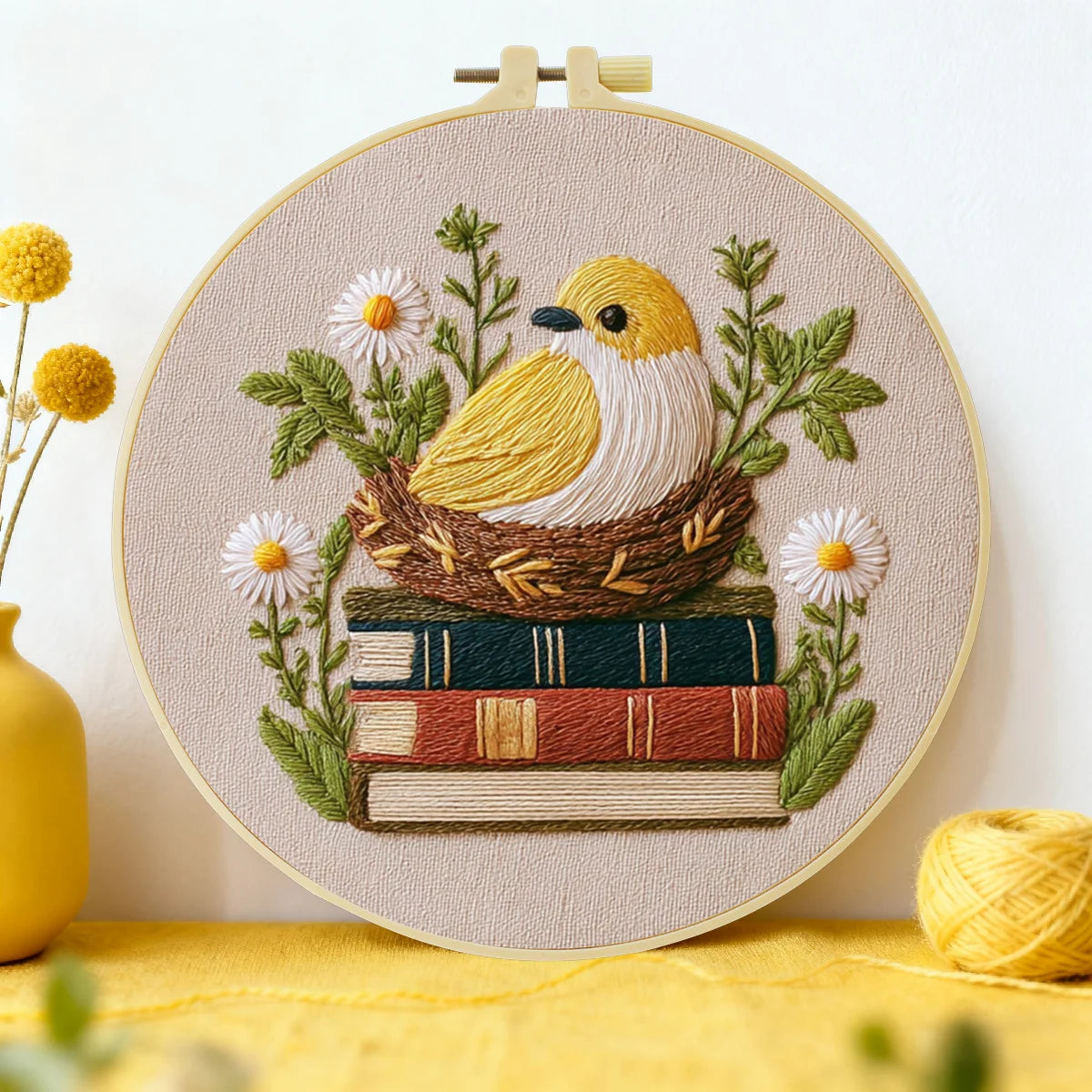 CraftHoop Cozy Books Embroidery Kits