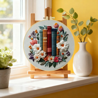 CraftHoop Cozy Books Embroidery Kits