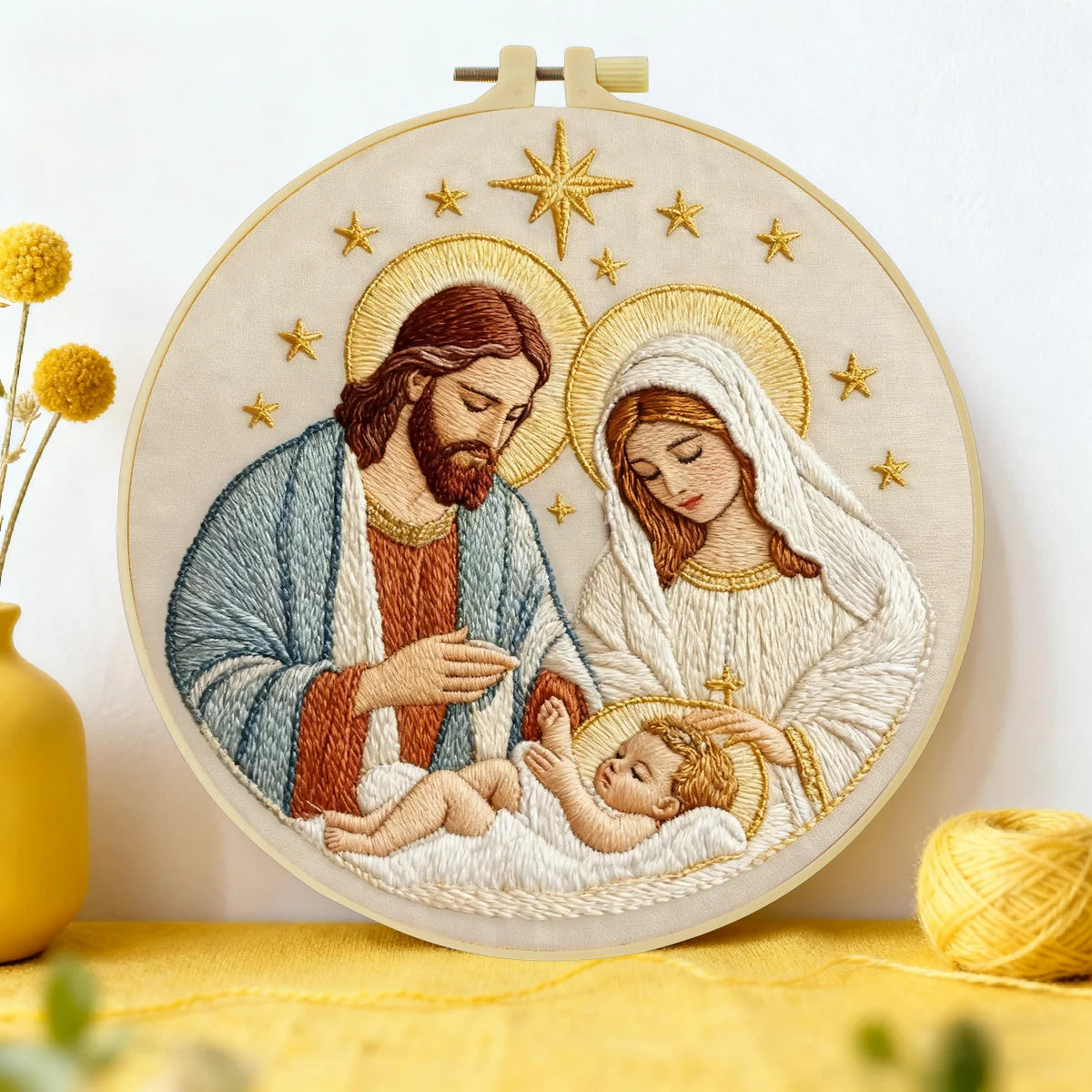 CraftHoop Sacred Nativity Embroidery Kits