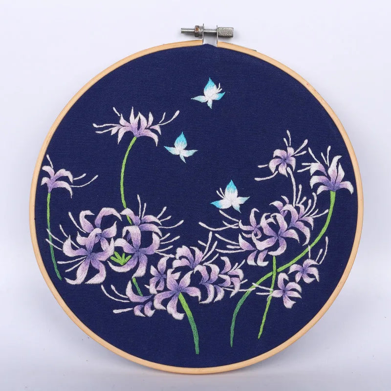 CraftHoop Floral Symphony Embroidery Kit