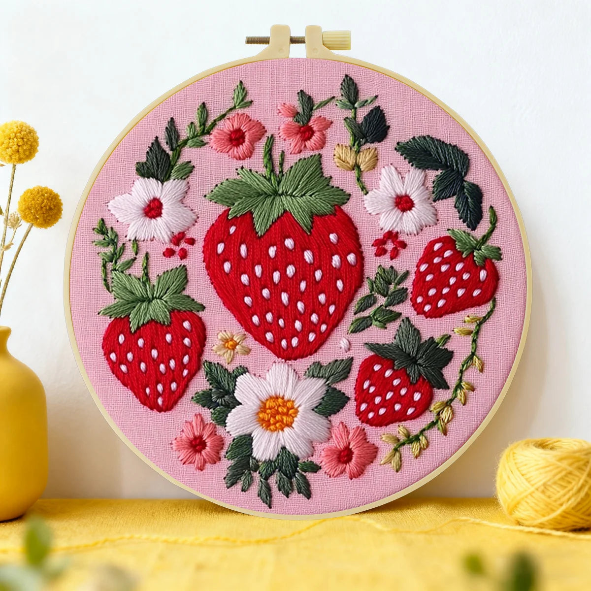 CraftHoop Summer Fruits Embroidery Kit