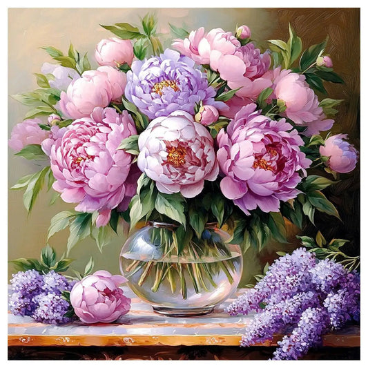 CraftHoop Vintage Floral Vase Cross Stitch Kit