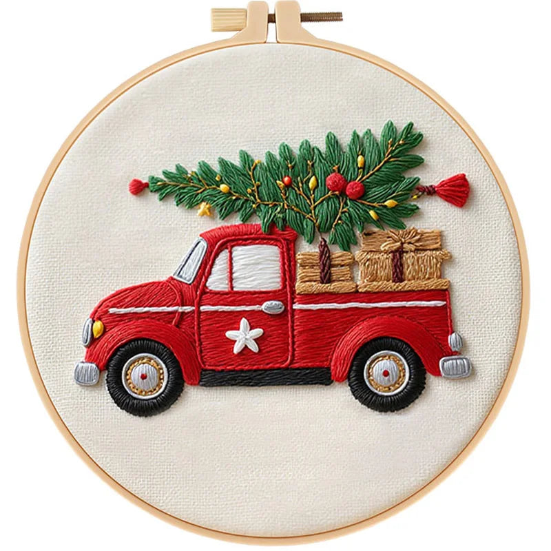 CraftHoop 3-Set Winter Joy Embroidery Kit