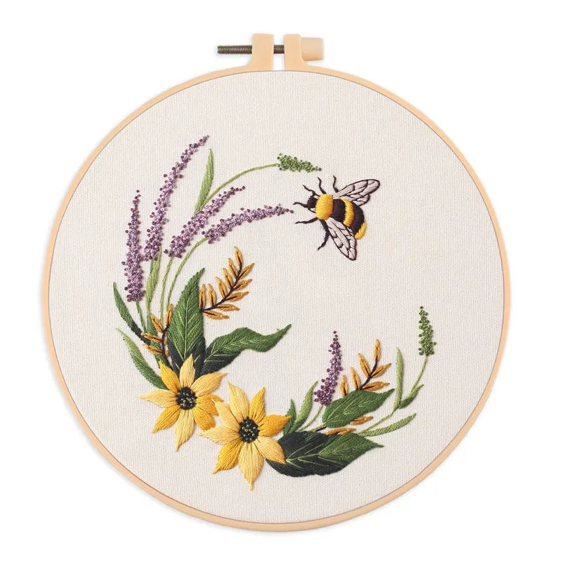 CraftHoop Bee & Bloom Embroidery Kit