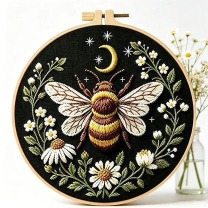 CraftHoop Midnight Garden Bugs Embroidery Kit