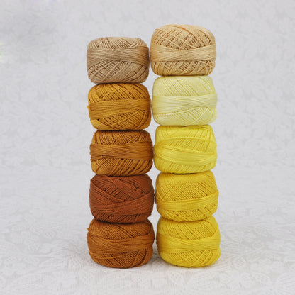 CraftHoop Egyptian Cotton Crochet & Embroidery Thread – 10 Pack