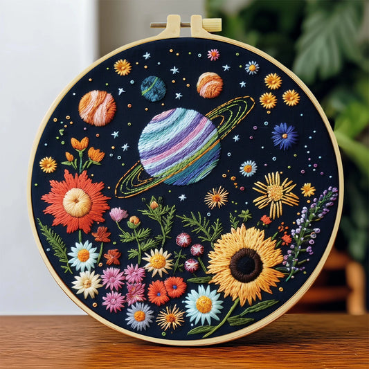 CraftHoop Galaxy Bloom Embroidery Kit