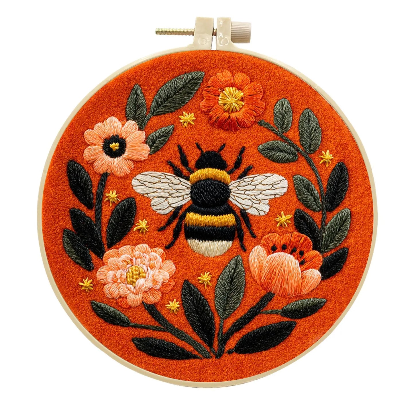 CraftHoop Blooming Bee Embroidery Kit
