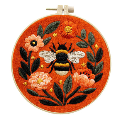 CraftHoop Blooming Bee Embroidery Kit