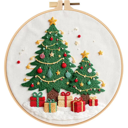 CraftHoop 3-Set Winter Joy Embroidery Kit
